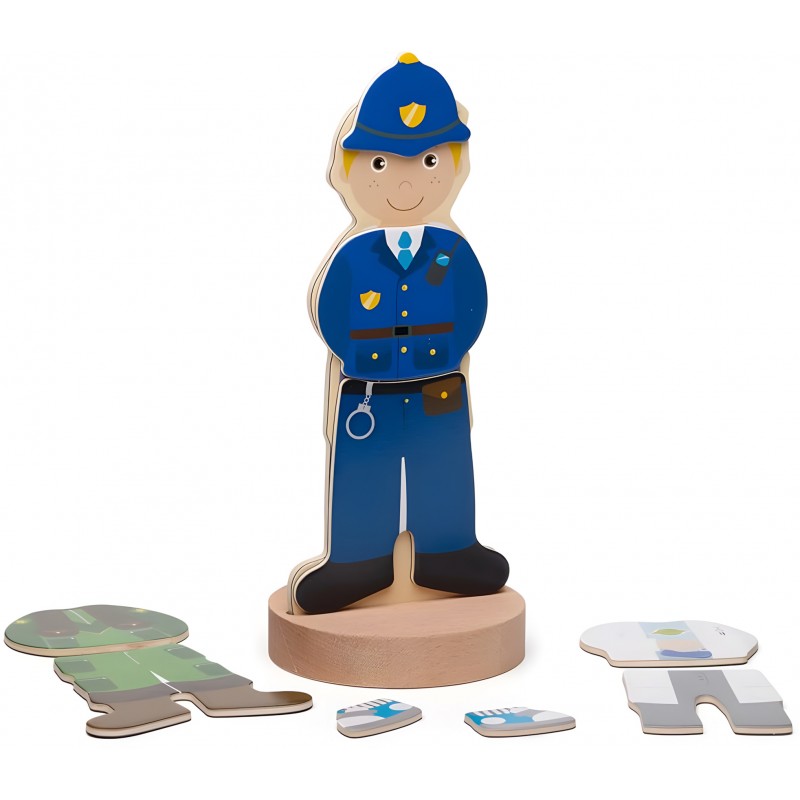 Gioco Magnetico In Legno Le Professioni - Bigjigs Toys