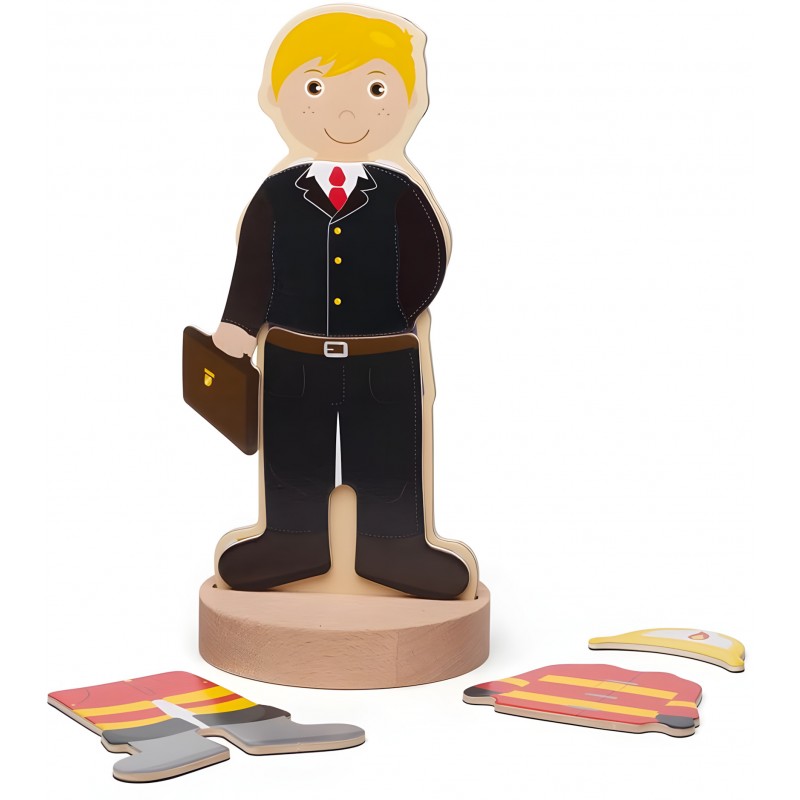 Gioco Magnetico In Legno Le Professioni - Bigjigs Toys