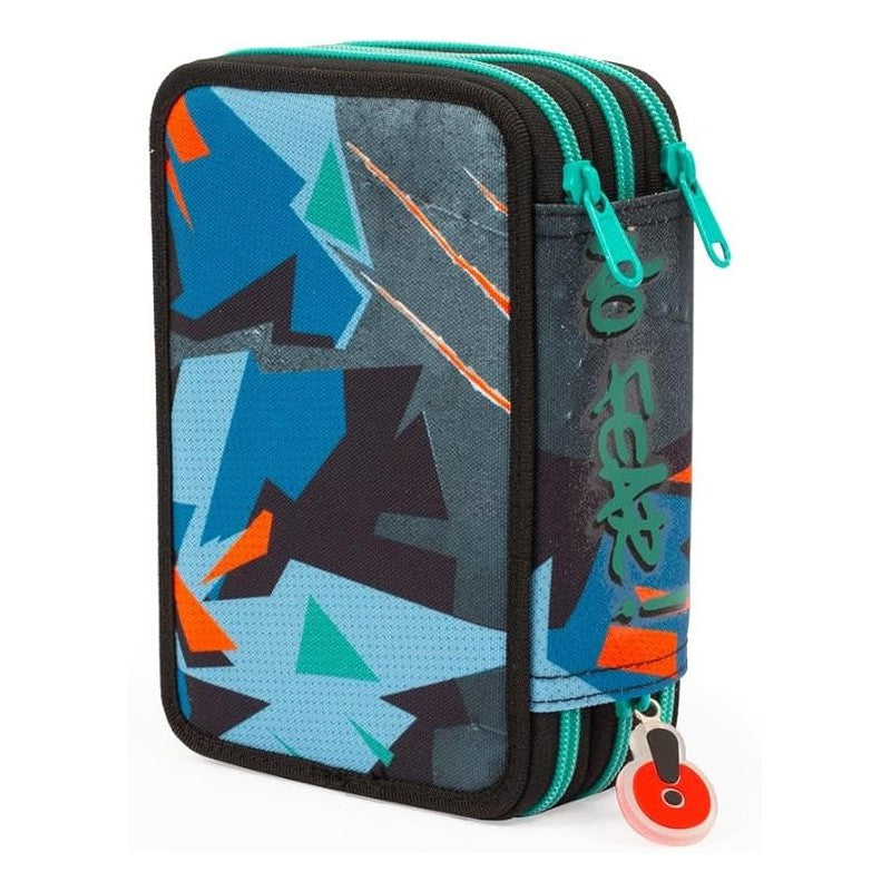 Go Pop Astuccio Triplo, Completo Di Set Cancelleria, 3 Scomparti, Per Scuola Elementare E Medie