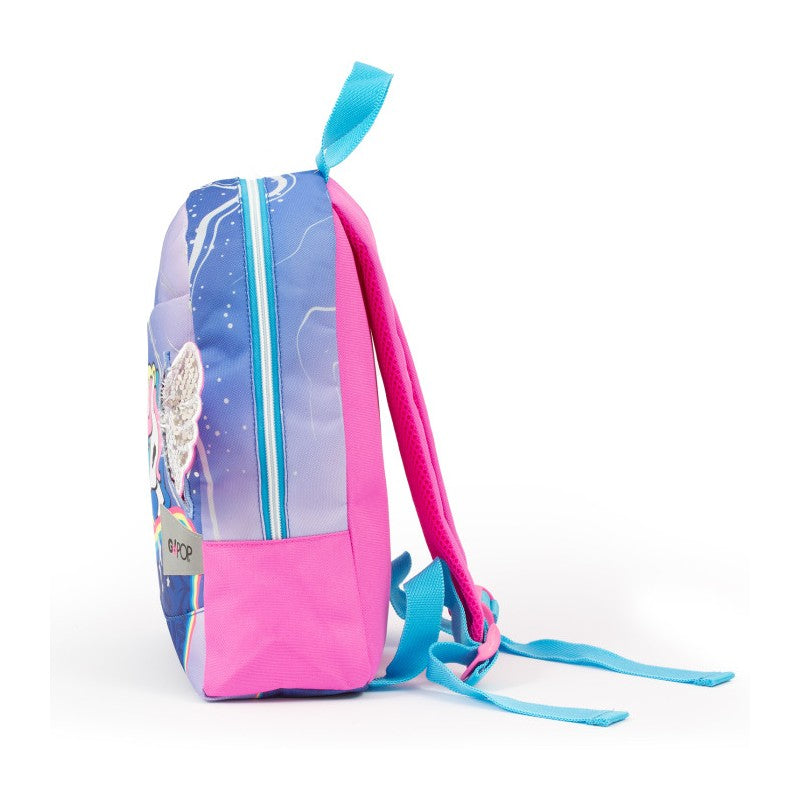 Go Pop Zainetto Unicorn Con Ampio Comparto Centrale, Zaino Piccolo Per Asilo, A Tema Unicorno, Per Scuola Materna