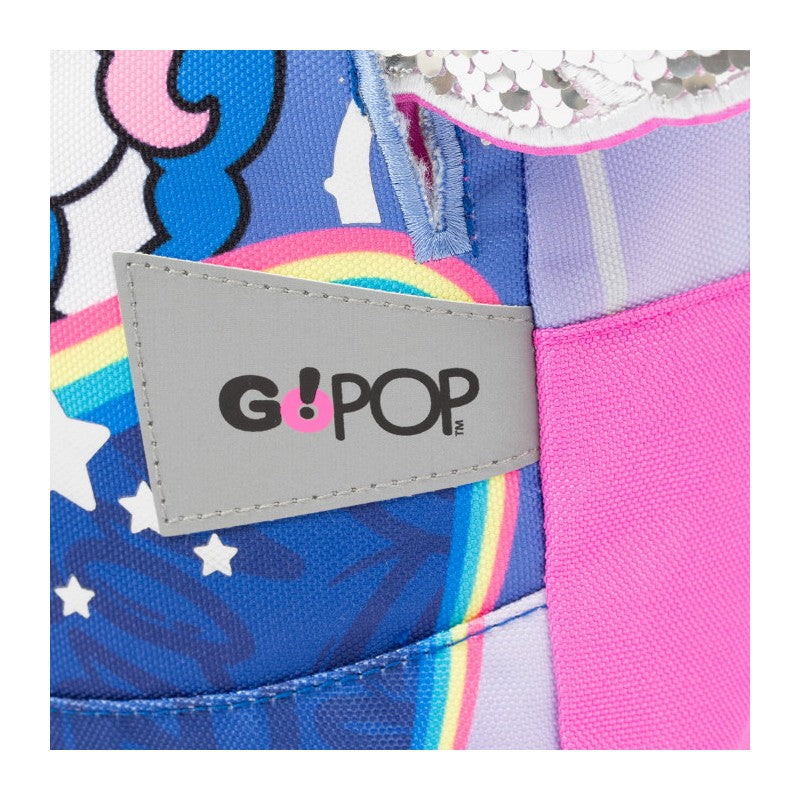 Go Pop Zainetto Unicorn Con Ampio Comparto Centrale, Zaino Piccolo Per Asilo, A Tema Unicorno, Per Scuola Materna