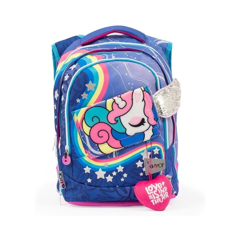 Go Pop Zaino Estensibile Round Per Bambine, Per Scuole Elementari E Medie