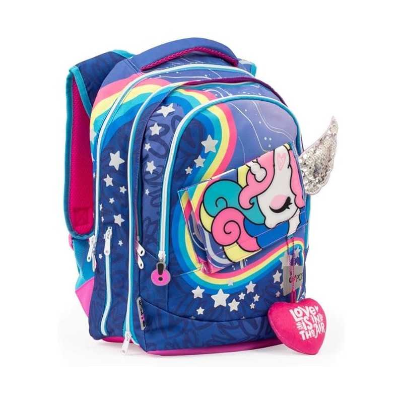 Go Pop Zaino Estensibile Round Per Bambine, Per Scuole Elementari E Medie