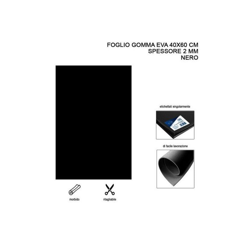 Gomma Eva/fommy 60x40 – Nero