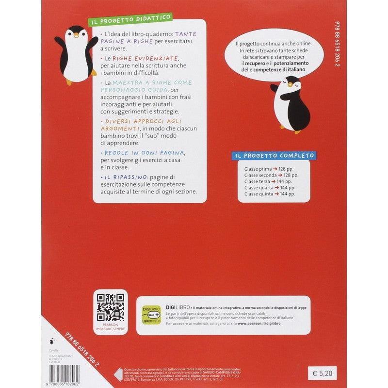 Il Mio Quaderno A Righe. Ediz. Blu. Per La Scuola Elementare (vol. 3)