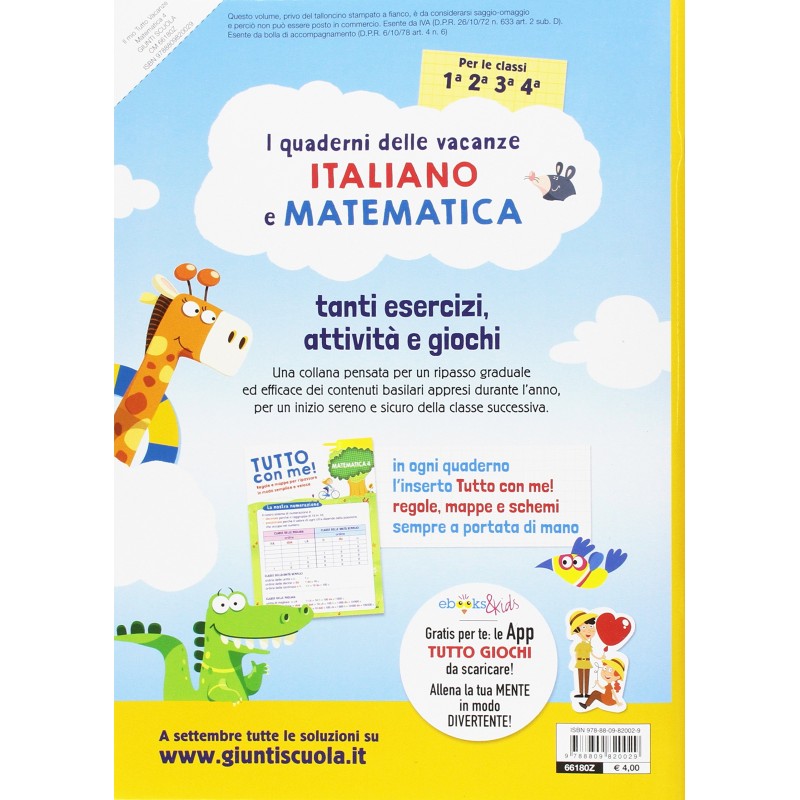 Il Mio Tutto Vacanze - Matematica - 4