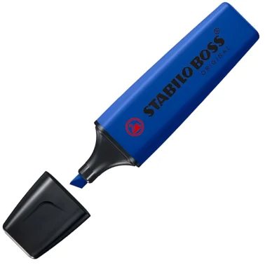Evidenziatore STABILO BOSS Original Wildflowers Blu Elettrico