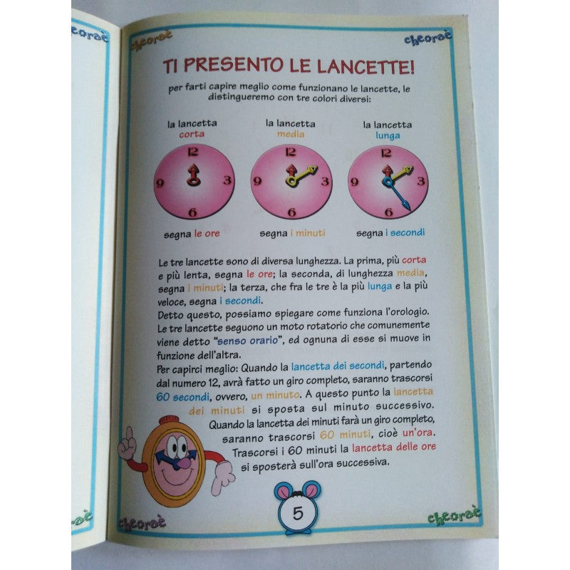 Impariamo L'orologio Colorando