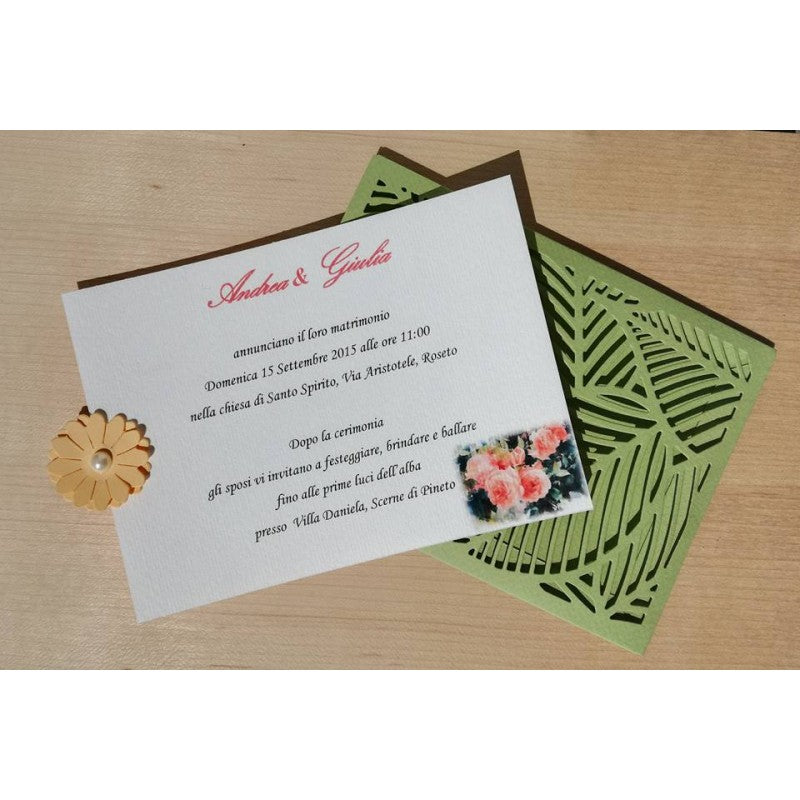 Invito A Tasca Intagliato