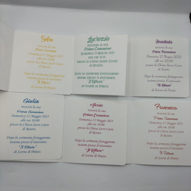 Invito Con Busta Personalizzabile