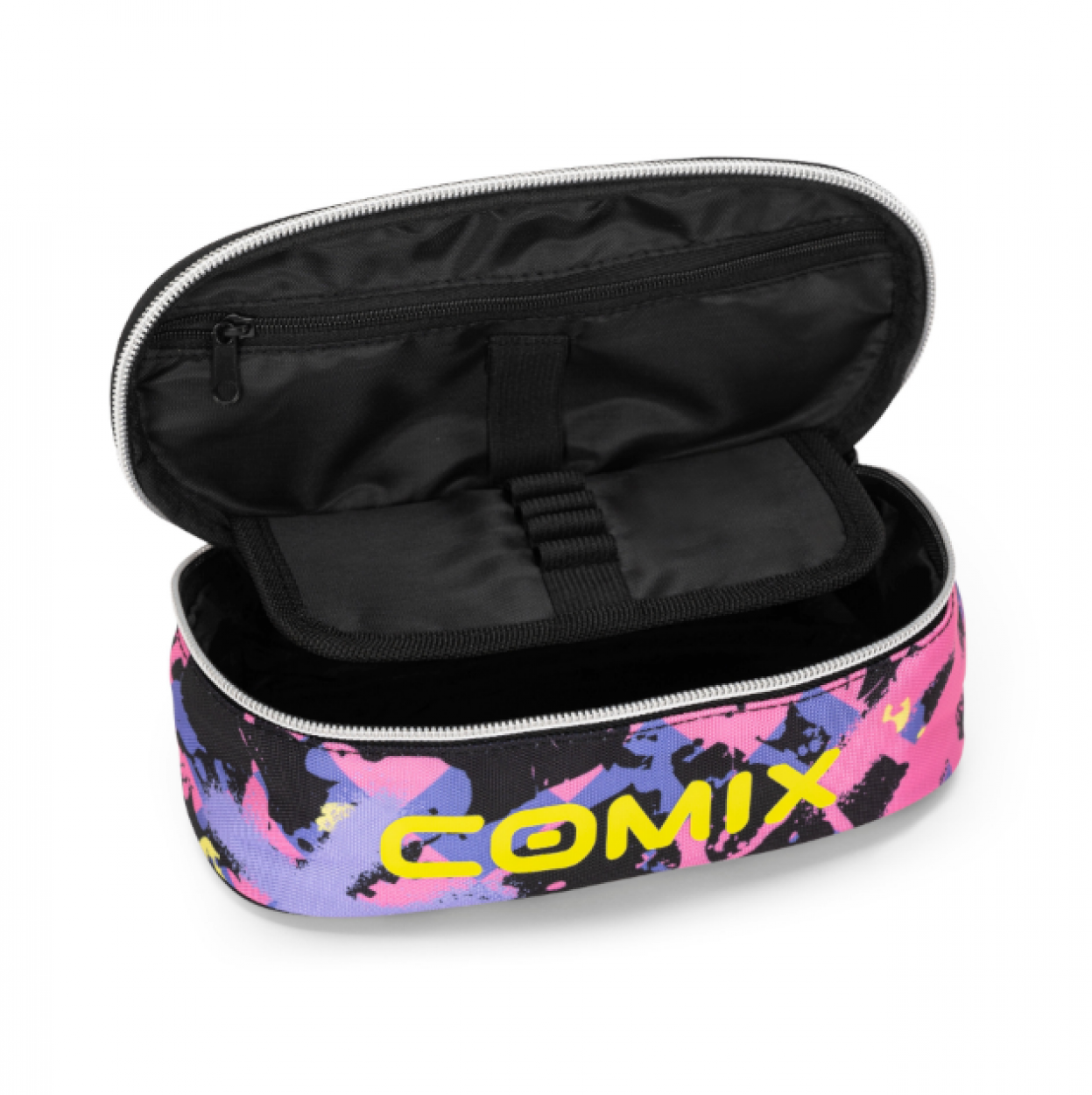 Astuccio Ovale Comix WBS Bear - Viola/Rosa