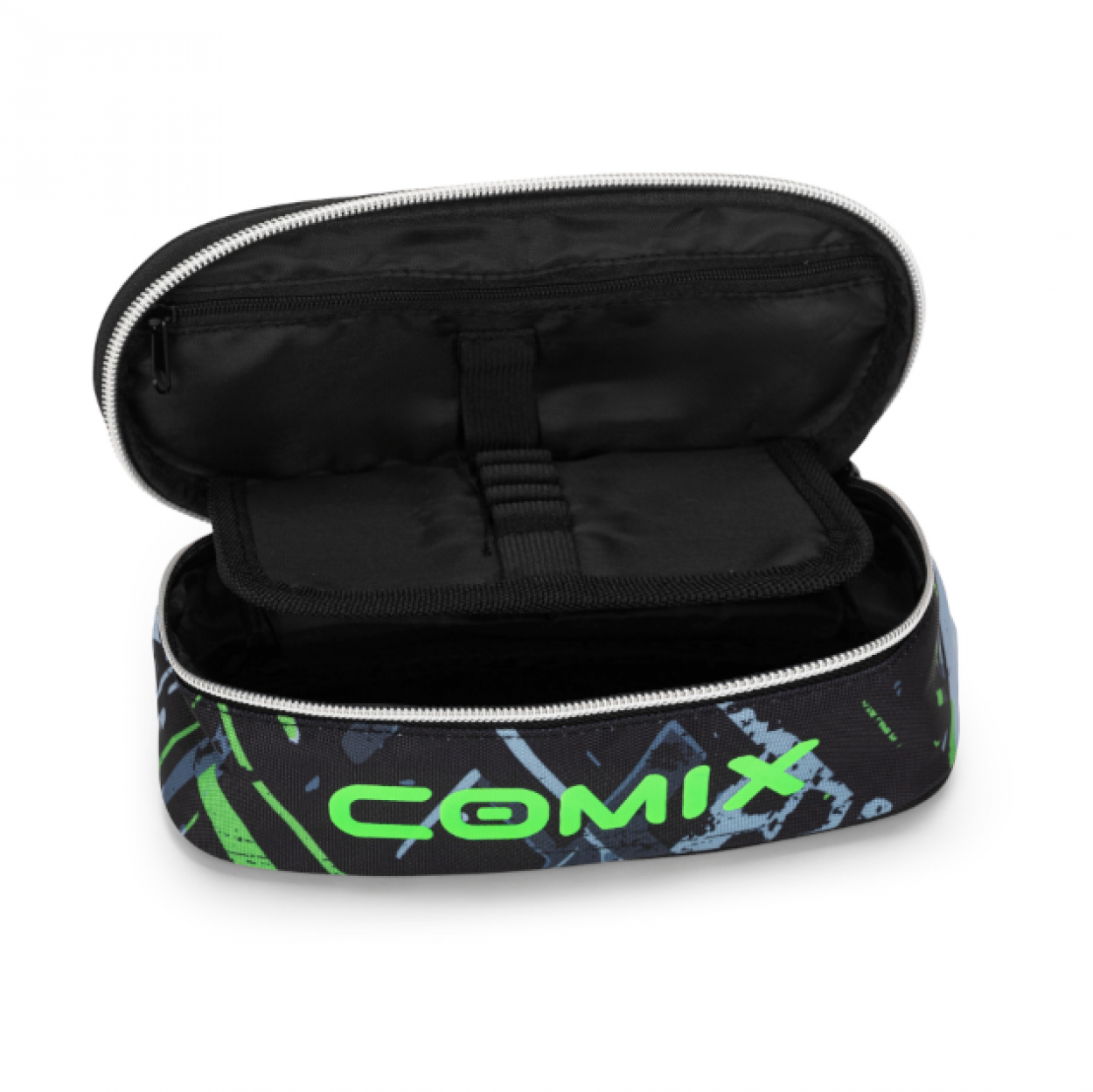 Astuccio Ovale Comix WBS Scratch - Verde/Nero