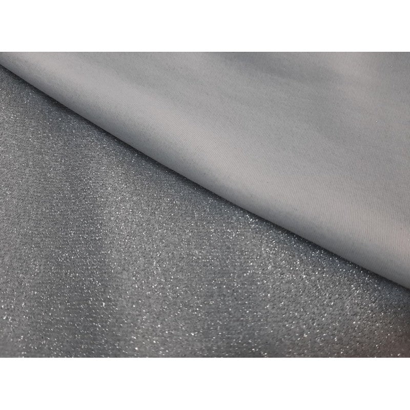 Jersey Lurex Glitter – Argento – 170 X 50 Cm
