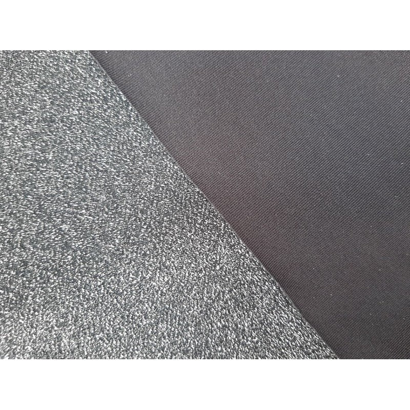 Jersey Lurex Glitter – Grigio Antracite – 170 X 50 Cm
