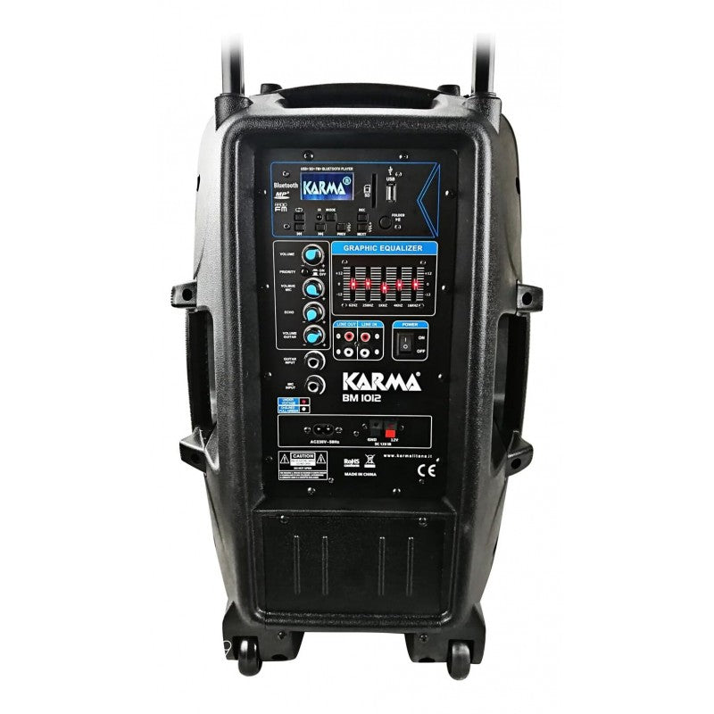 Karma Bm1012, Diffusore Amplificato 120 Watt - Usb + 2 Trasmettitori Palmari