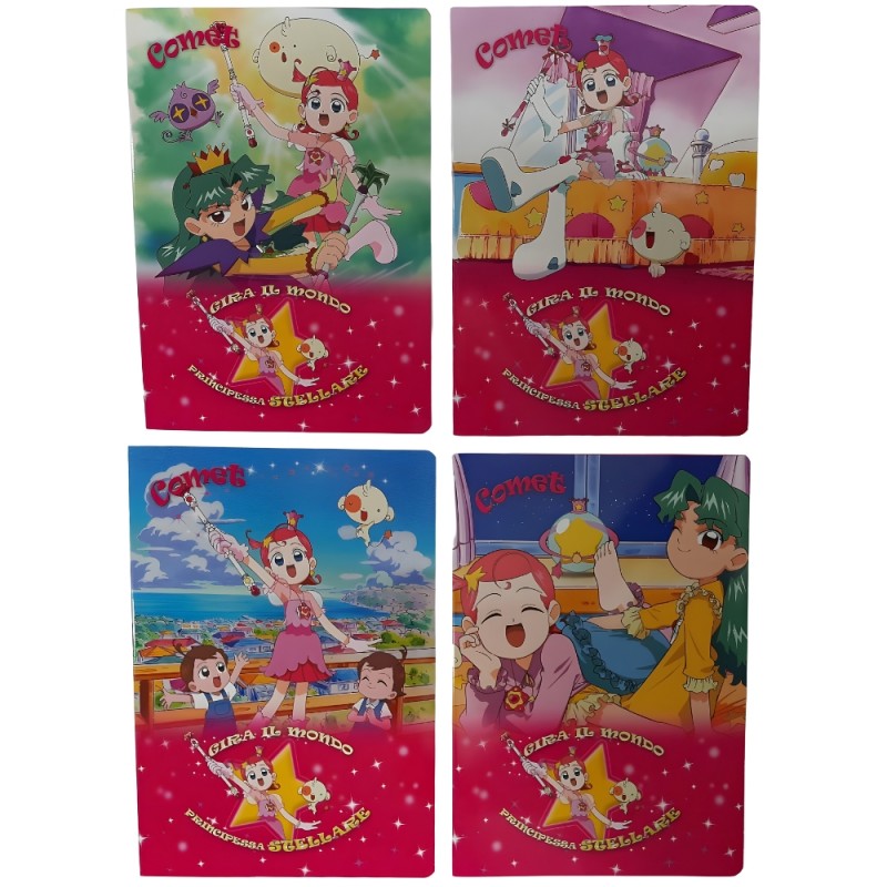 Kit 10 Maxi Quaderni Comet A4 Rigo A 80gr - 4 Fantasie Assortite