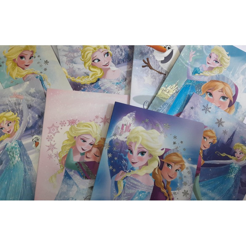 Kit 10 Maxi Quaderni Frozen A4 Quadretto 4mm 80gr - Fantasie Assortite
