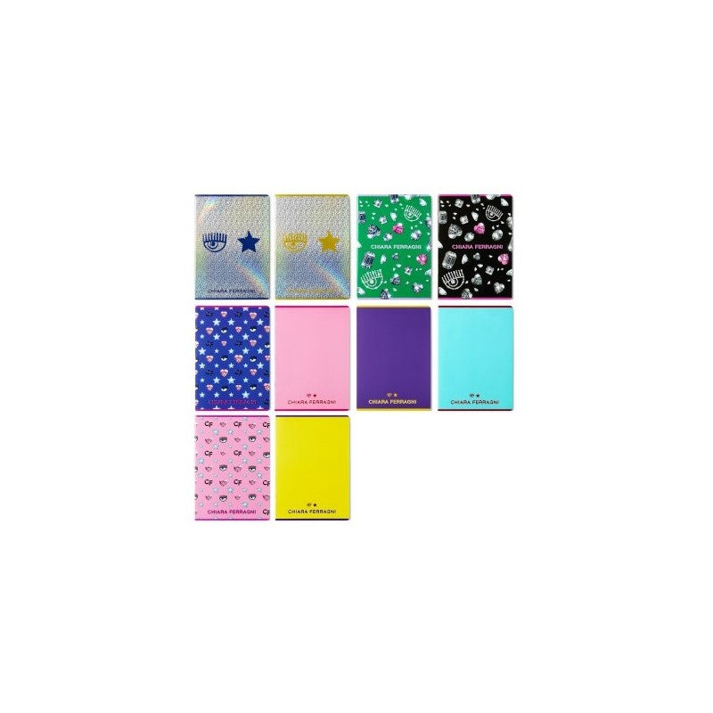 Kit 2 Quaderni Chiara Ferragni A5 42 Fogli 1r 80gr - Fantasia Causale
