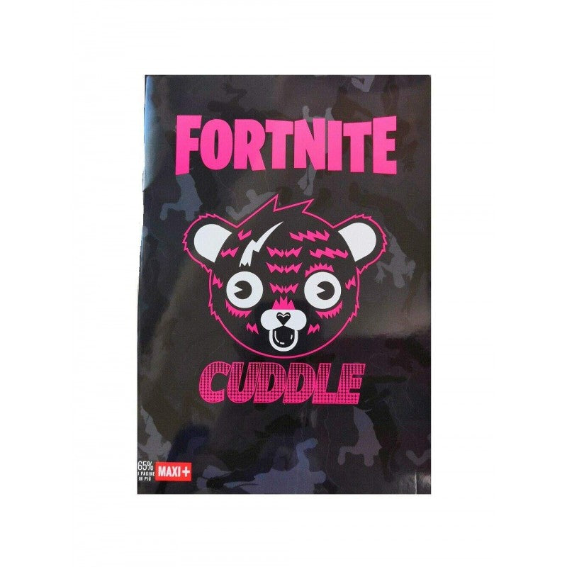 Kit 5 Maxi Quaderni Fortnite A4 18+1 Fogli 4mm 100gr - 3 Fantasie Assortite