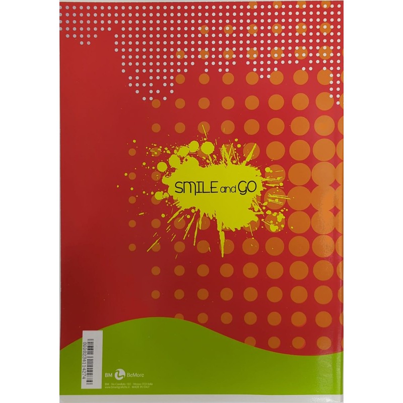 Kit 5 Maxi Quaderni Smile And Go A4 20+1 Fogli Rigo B 80gr - Fantasie Assortite