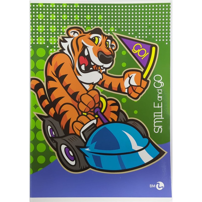 Kit 5 Maxi Quaderni Smile And Go A4 20+1 Fogli Rigo B 80gr - Fantasie Assortite