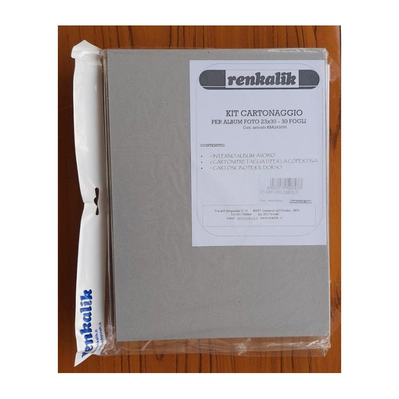Kit Cartonaggio Per Album Foto 23x30 – 30 Fogli – Avorio