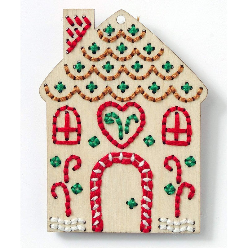 Kit Formina In Legno Ricamabile - Casa Di Pan Di Zenzero