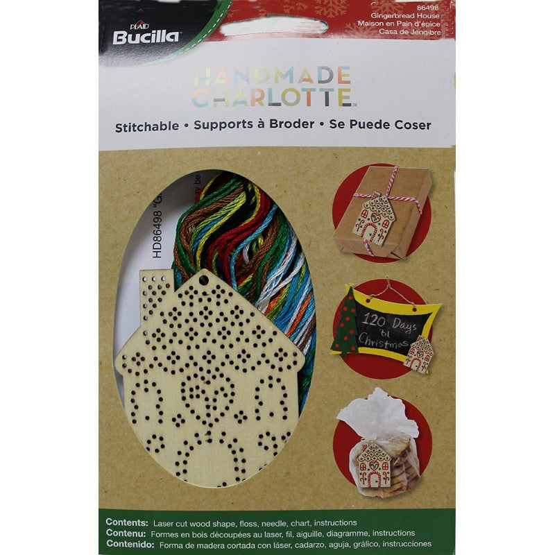 Kit Formina In Legno Ricamabile - Casa Di Pan Di Zenzero