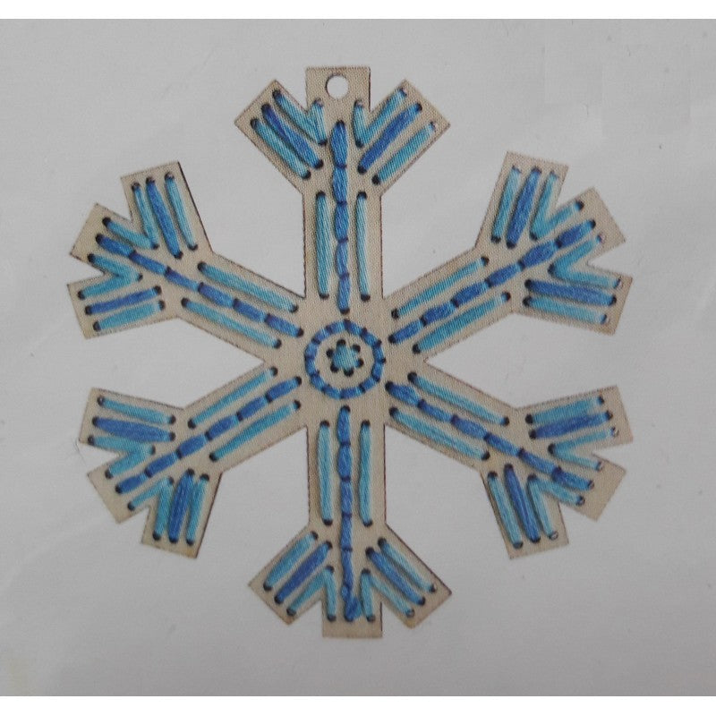 Kit Formina In Legno Ricamabile – Fiocco Di Neve