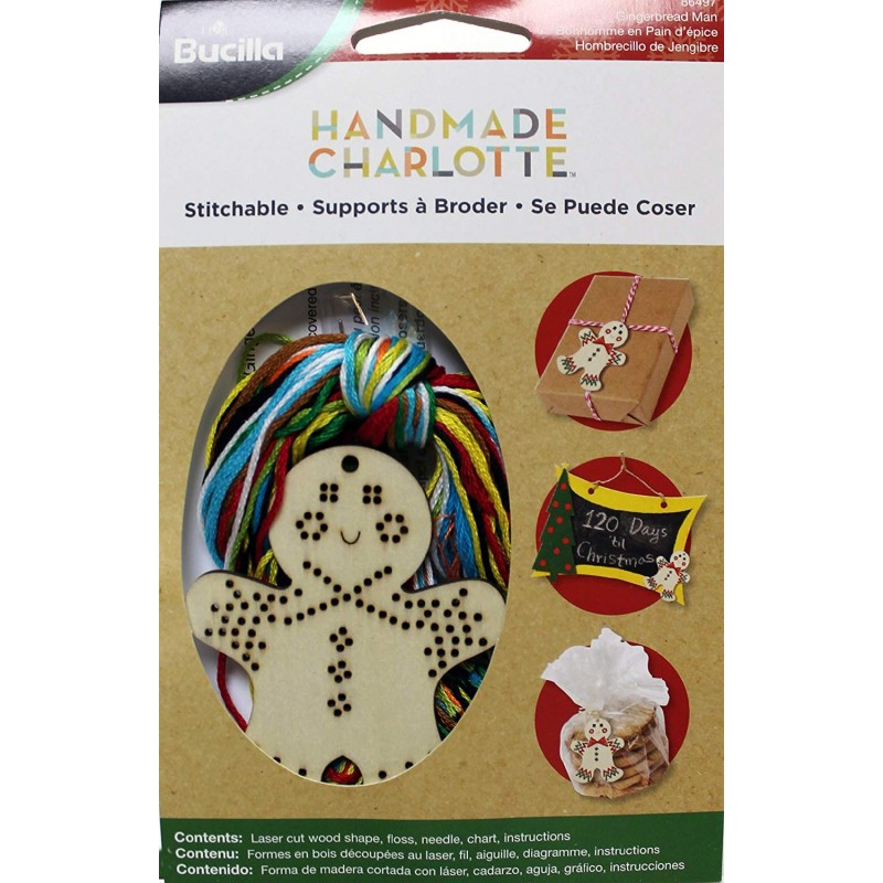 Kit Formina In Legno Ricamabile – Omino Di Pan Di Zenzero