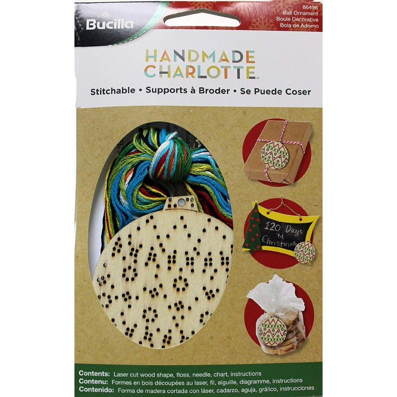 Kit Formina In Legno Ricamabile – Palla Di Natale