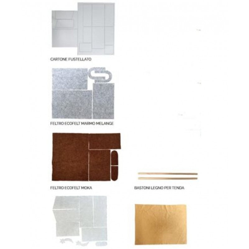 Kit Presepe Moka/latte/marmo Mel. - Renkalik (rkit005)