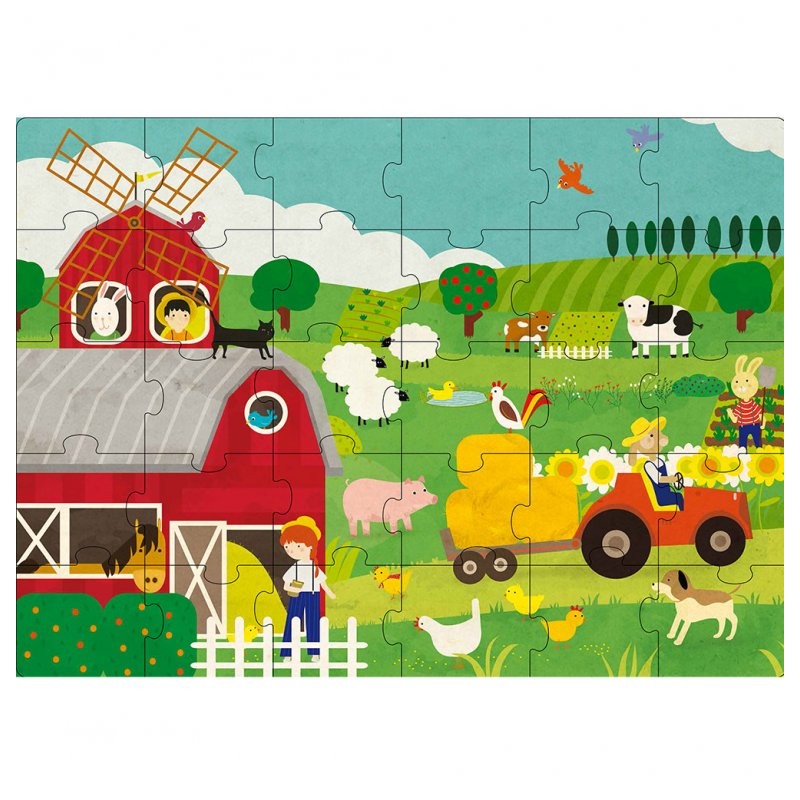 La Fattoria - Libretto + Puzzle Gigante - Sassi Science