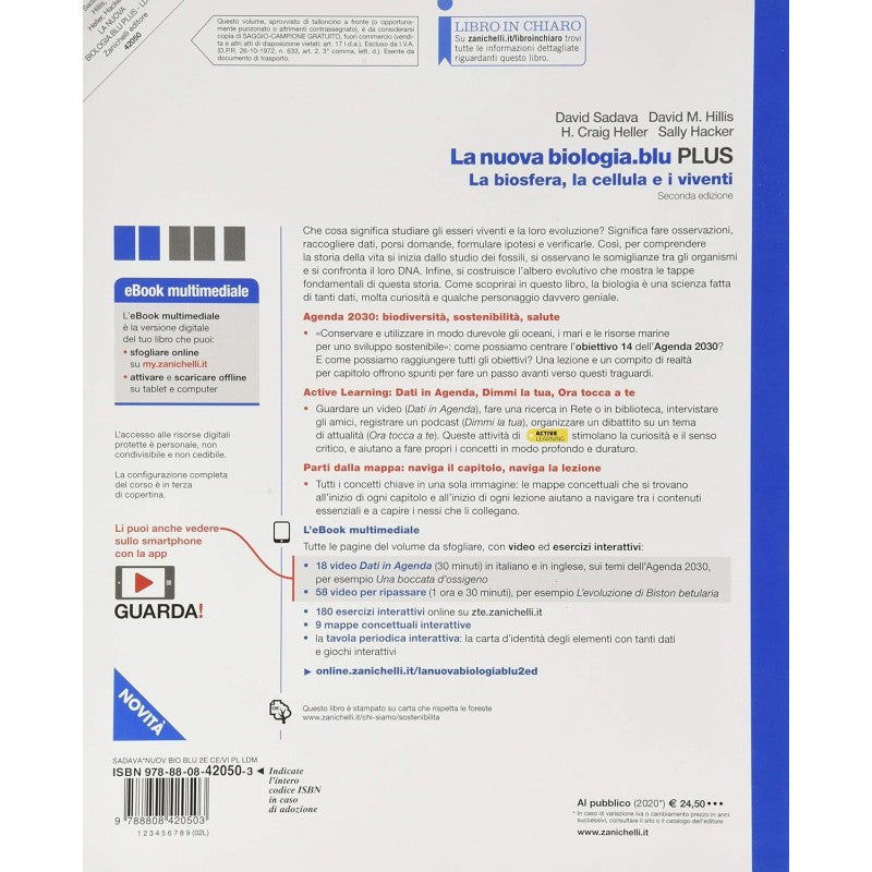 La Nuova Biologia.blu. La Biosfera, La Cellula E I Viventi. Ediz. Plus. Per Le Scuole Superiori. Con E-book.
