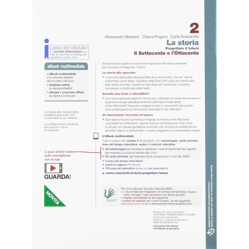 La Storia. Progettare Il Futuro. Con Atlante Di Geostoria. Per Le Superiori. Con E-book. Il Settecento E L'ottocento (vol. 2)