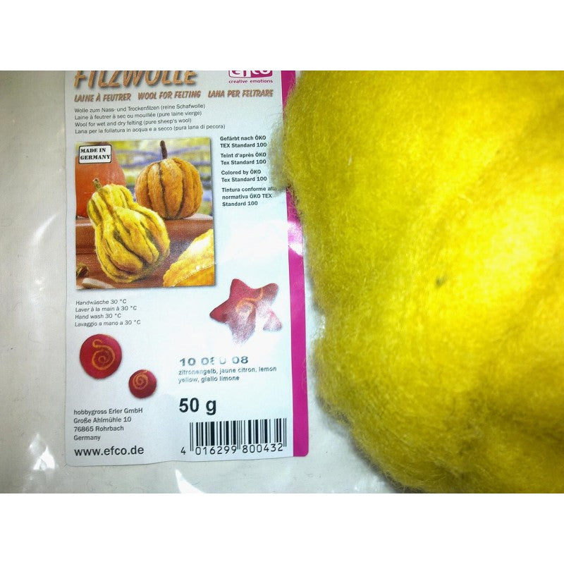 Lana Di Feltro - Giallo Limone - Efco