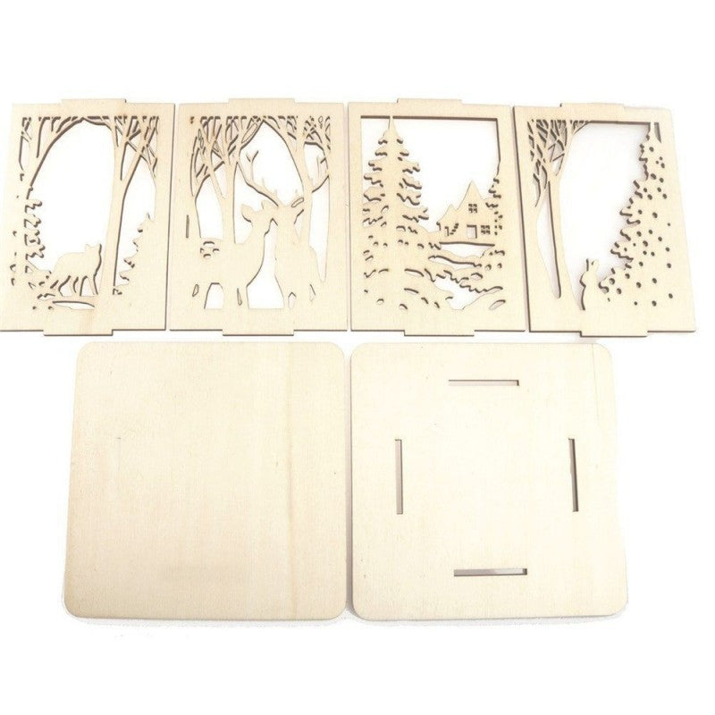 Lanterna Decorata Ad Incastro (kit 6 Pz) Cm.30x30x30