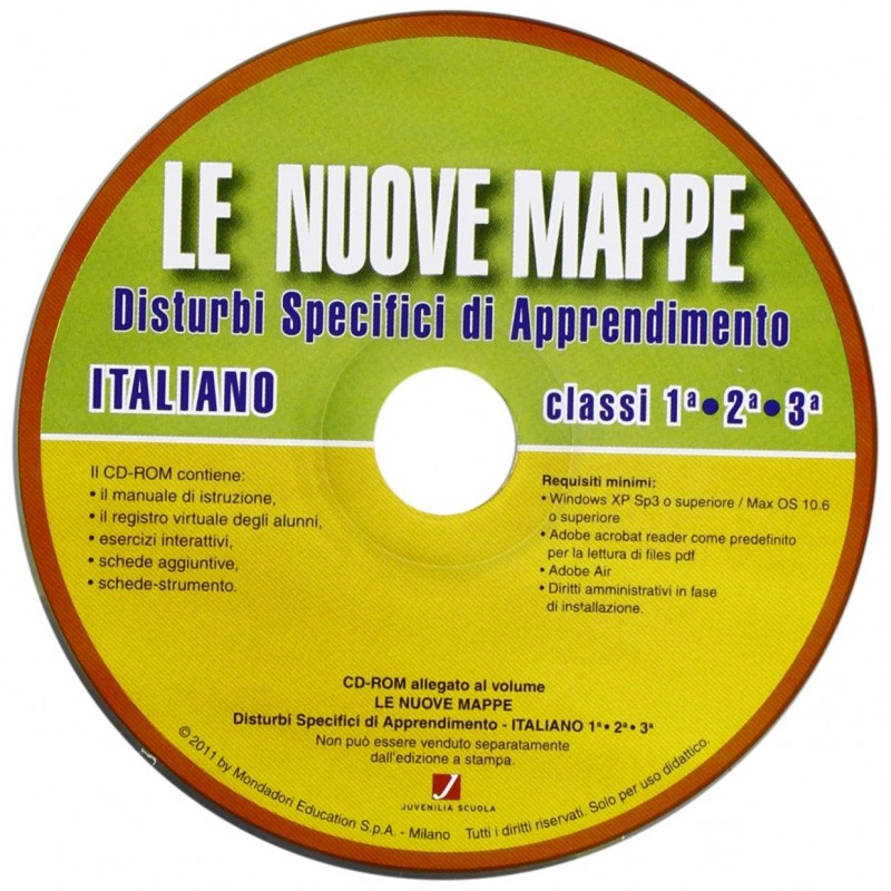 Le Nuove Mappe. Disturbi Specifici Di Apprendimento. Italiano. Per La 1ª-2ª-3ª Classe Elementare. Con Cd-rom