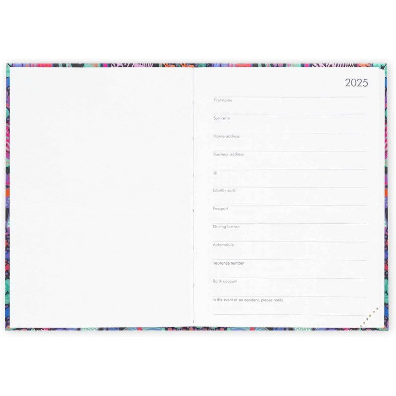 Legami - Agenda Giornaliera 2025, 12 Mesi Small Fotografica, Gennaio 2025-dicembre 2025, 9,5 X 13,5 Cm, Mushrooms