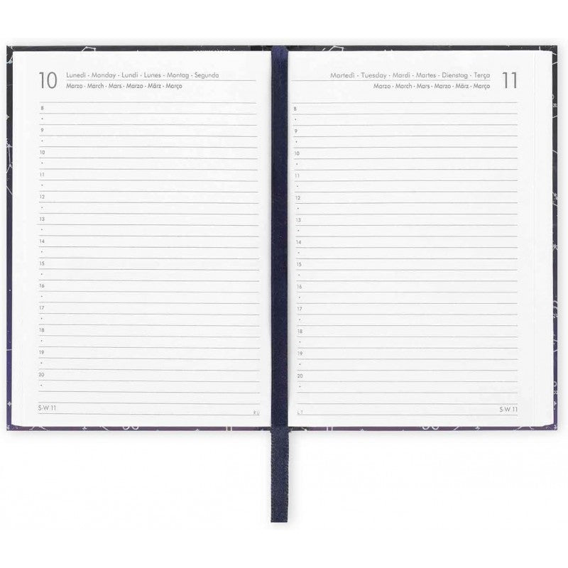 Legami - Agenda Giornaliera 2025, 12 Mesi Small Fotografica, Gennaio 2025-dicembre 2025, 9,5 X 13,5 Cm, Stars