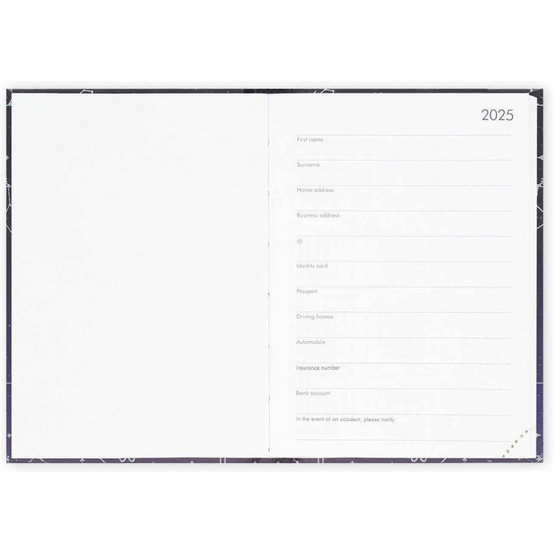 Legami - Agenda Giornaliera 2025, 12 Mesi Small Fotografica, Gennaio 2025-dicembre 2025, 9,5 X 13,5 Cm, Stars