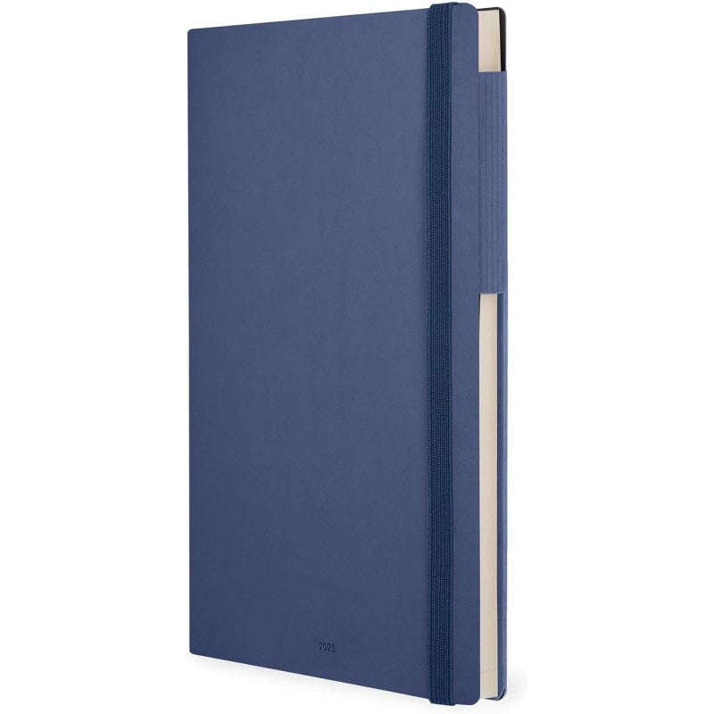 Legami - Agenda Giornaliera Grande, 12 Mesi Large, Gennaio 2025-dicembre 2025, Con Elastico, 17 X 24 Cm, Blueberry