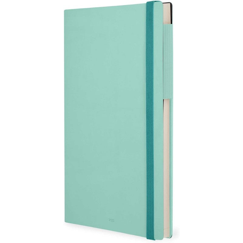 Legami - Agenda Giornaliera Grande, 12 Mesi Large, Gennaio 2025-dicembre 2025, Con Elastico, 17 X 24 Cm, Milk&mint