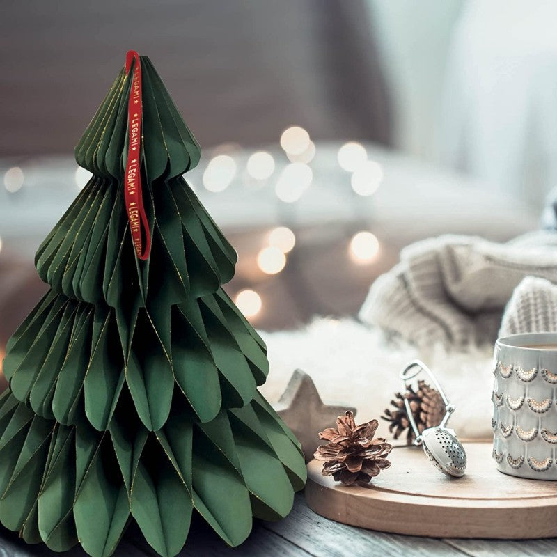 Legami - Albero Di Natale Pieghevole In Carta, Da Appendere O Appoggiare Su Una Superficie, Diametro 28 Cm