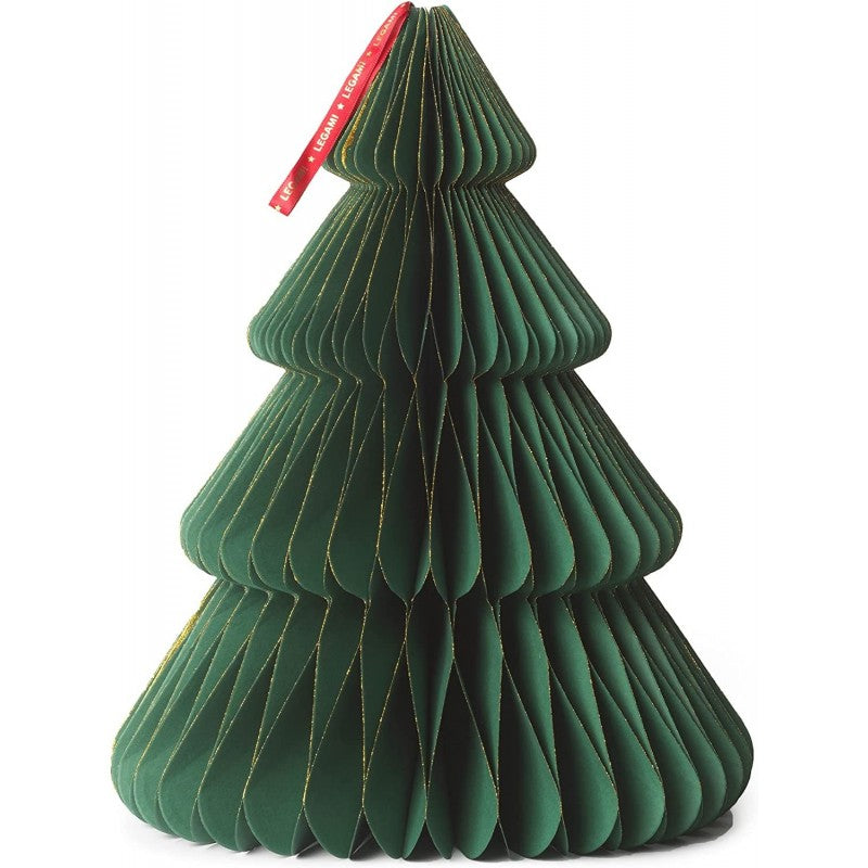Legami - Albero Di Natale Pieghevole In Carta, Da Appendere O Appoggiare Su Una Superficie, Diametro 28 Cm