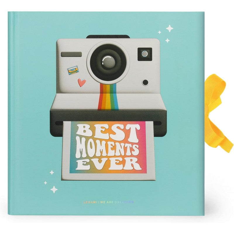 Legami - Album Fotografico Con 40 Pagine, Scrapbook Rilegato E Chiusura Con Nastro, 10x15 Cm