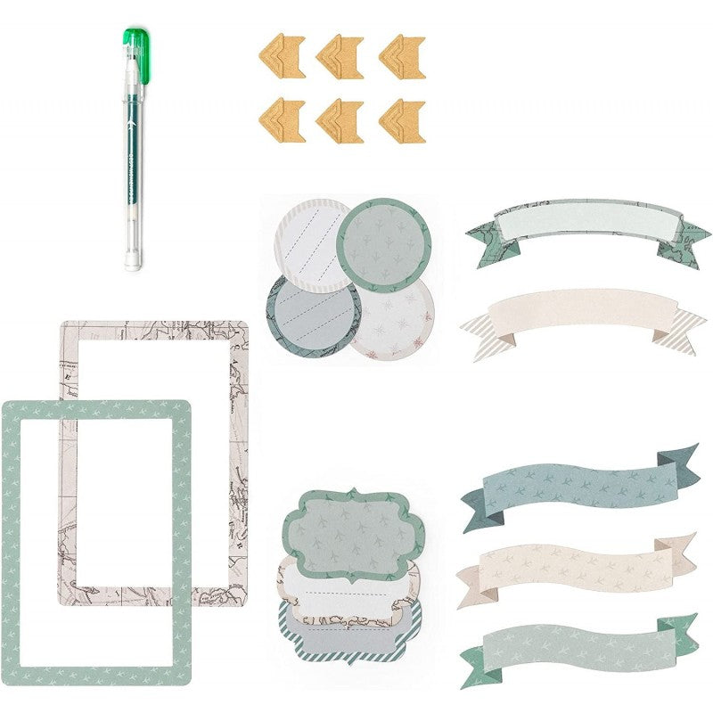 Legami - Album Fotografico, Fai Da Te, Include Kit Con Elementi Decorativi, 20 Pagine, Idea Regalo, 23x23,5 Cm, Tema Travel