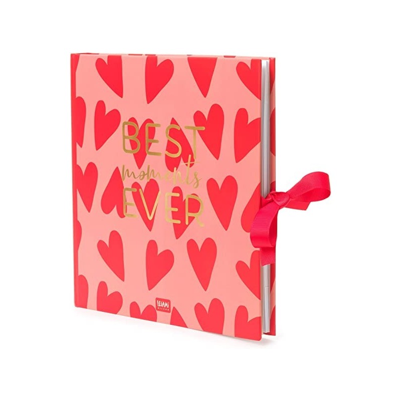 Legami - Album Fotografico, Fai Da Te, Include Kit Con Elementi Decorativi, 20 Pagine, Idea Regalo, 23x3 Cm, Tema Heart