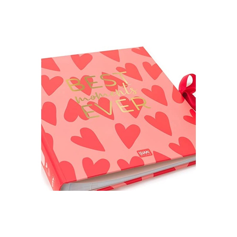 Legami - Album Fotografico, Fai Da Te, Include Kit Con Elementi Decorativi, 20 Pagine, Idea Regalo, 23x3 Cm, Tema Heart