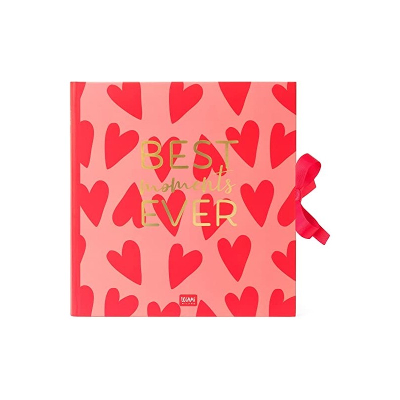 Legami - Album Fotografico, Fai Da Te, Include Kit Con Elementi Decorativi, 20 Pagine, Idea Regalo, 23x3 Cm, Tema Heart